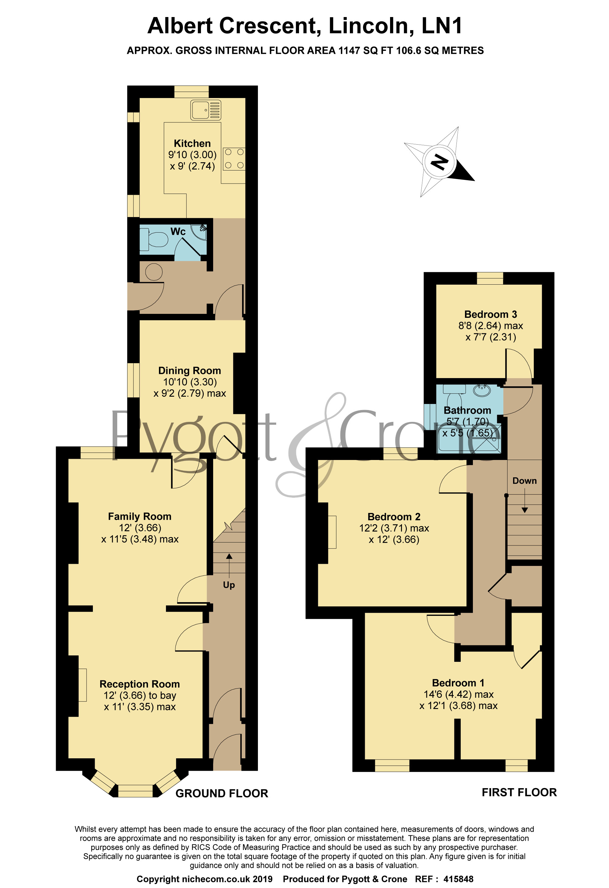 3 Bedrooms Terraced house for sale in Albert Crescent, Lincoln LN1