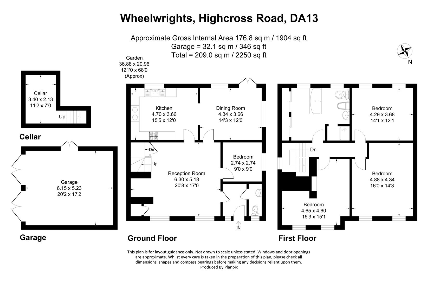 Wheelwrights Cottage, Highcross Road, Southfleet floorplan
