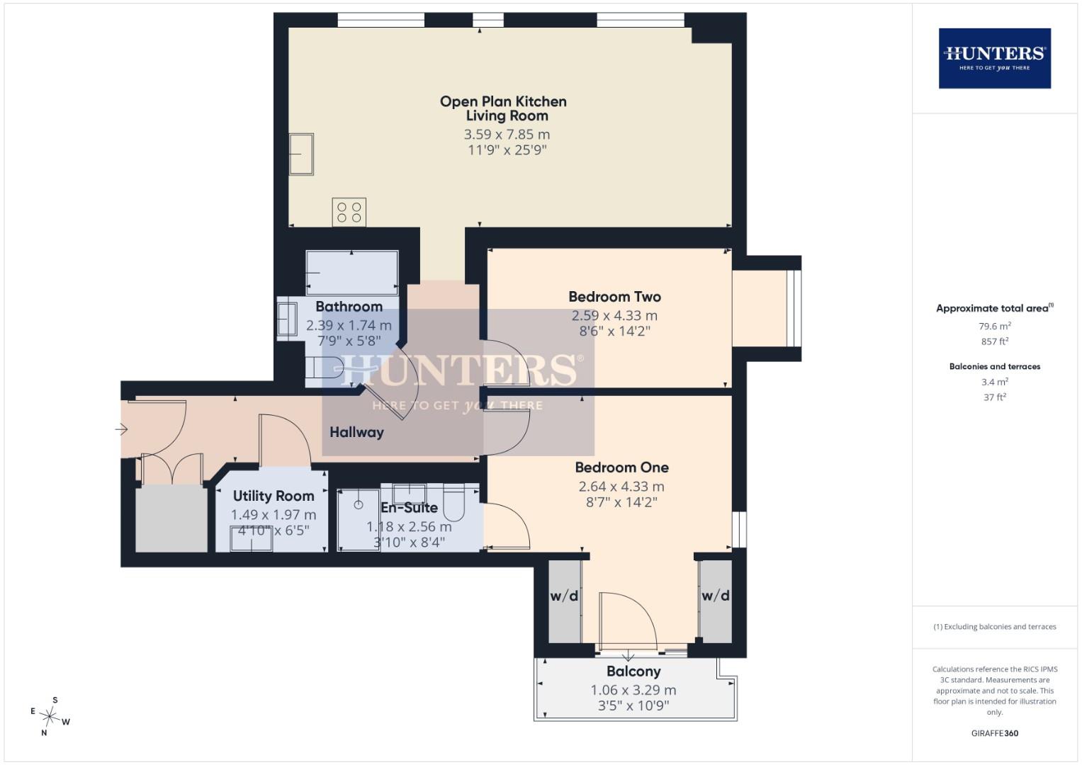 Richardson Court, Flat 5, 59, Lansdown Road, Cheltenham floorplan