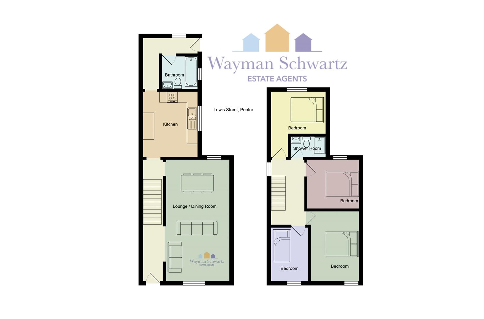 29, Lewis Street, Pentre floorplan