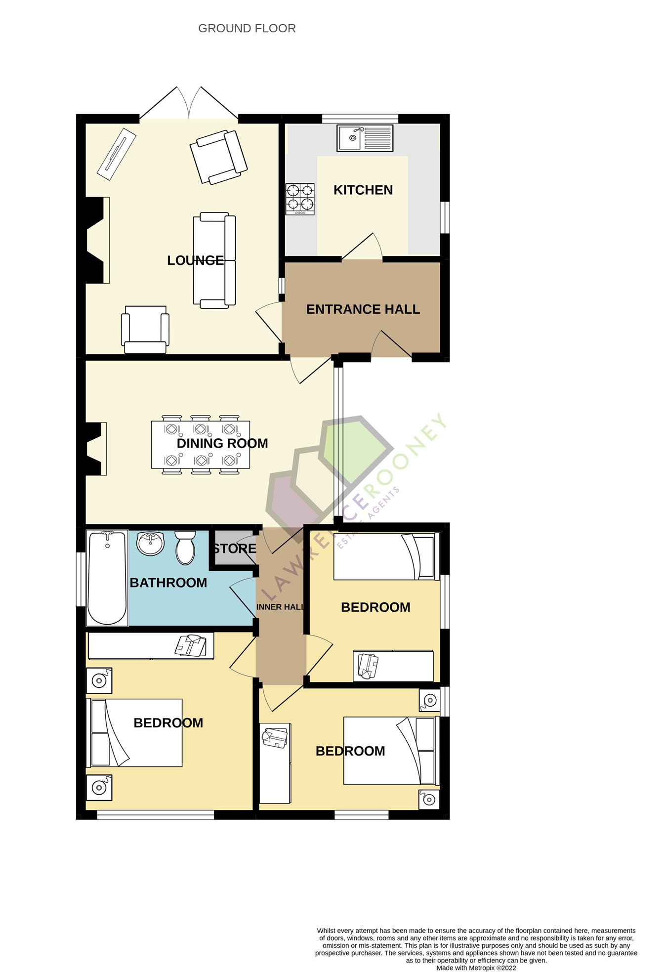 Woodcroft Close, Penwortham, Preston PR1, 3 bedroom detached bungalow
