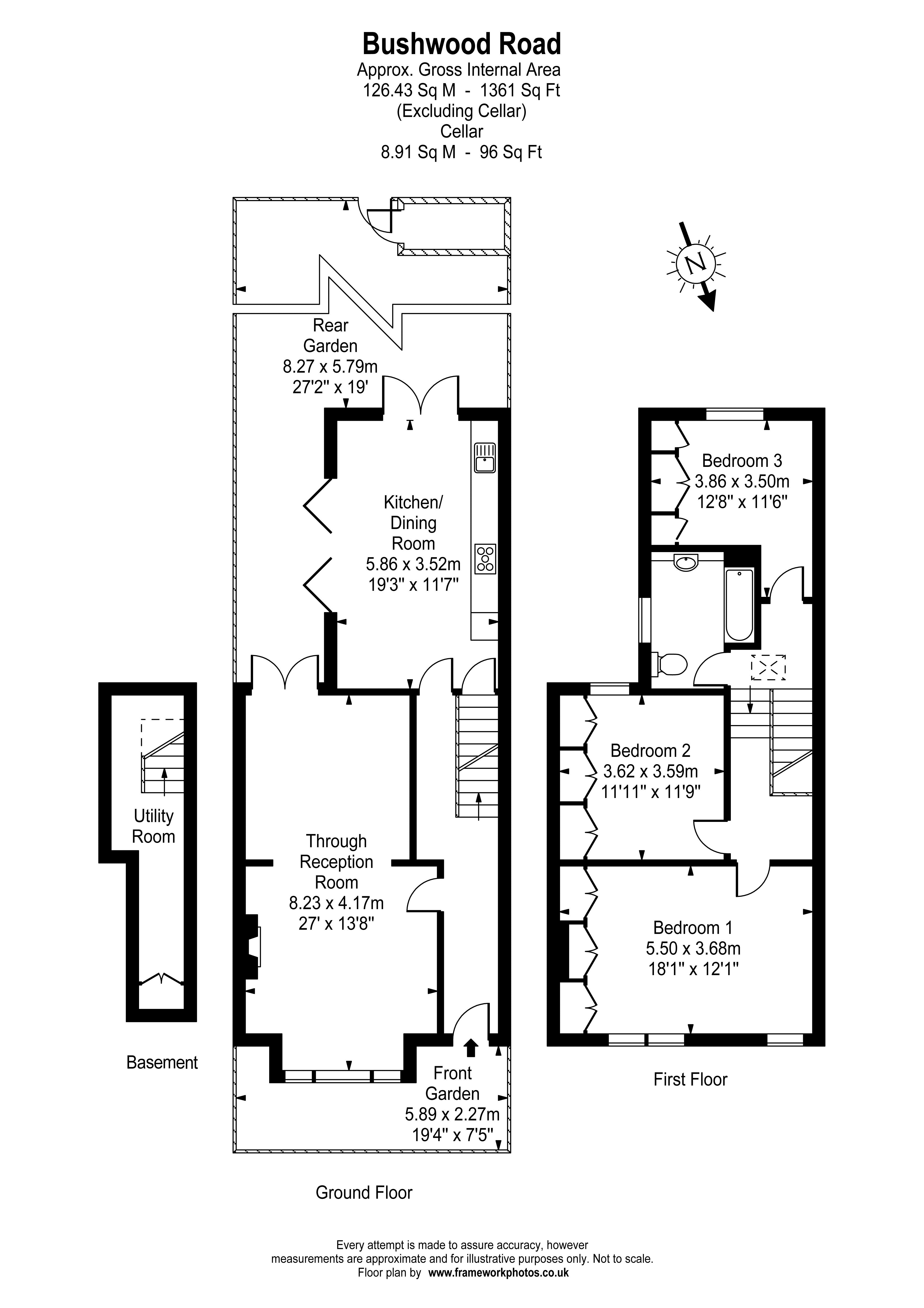 3 Bedrooms Terraced house to rent in Bushwood Road, Kew, Richmond, Surrey TW9