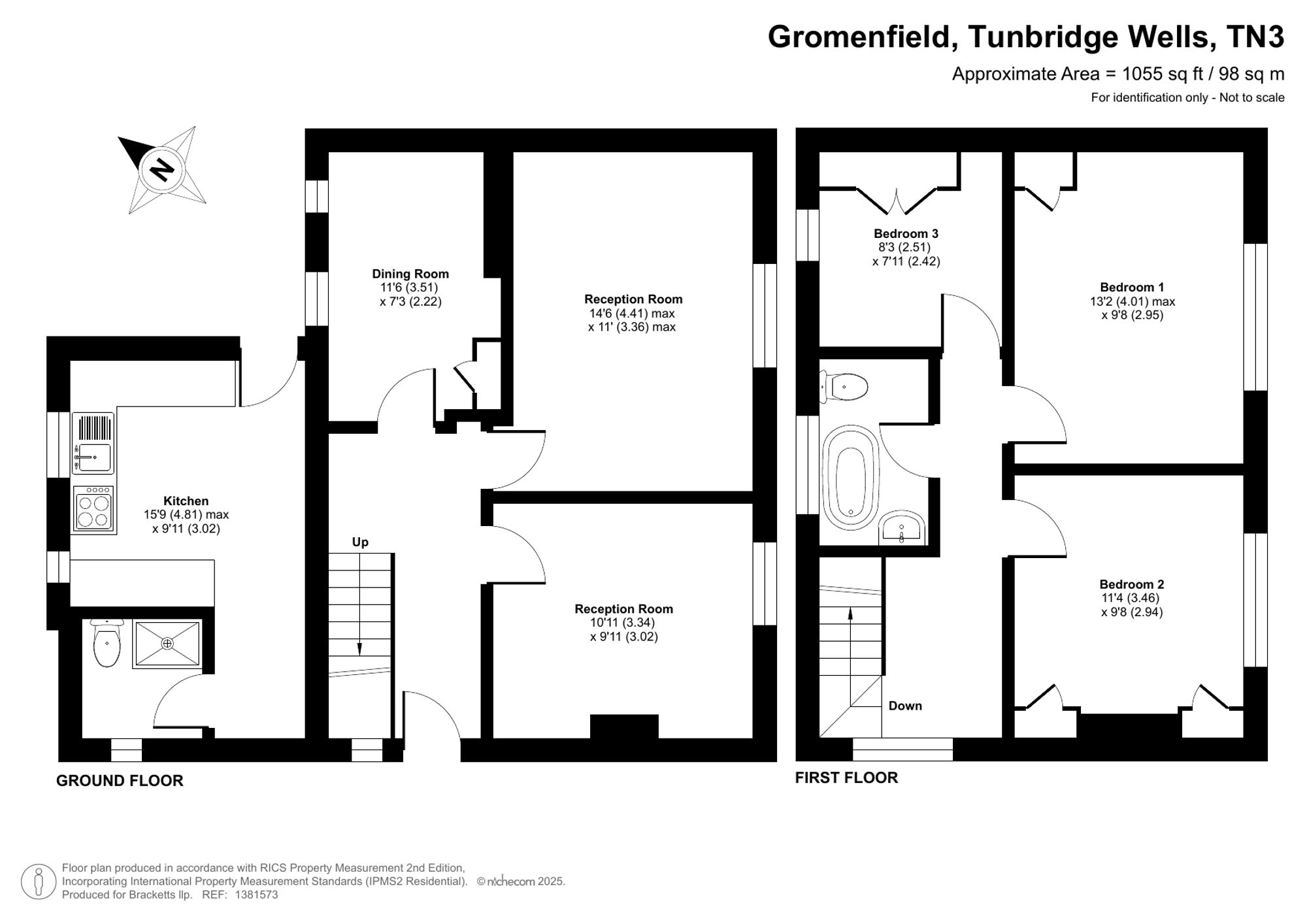 1 Gromenfield, Tunbridge Wells floorplan