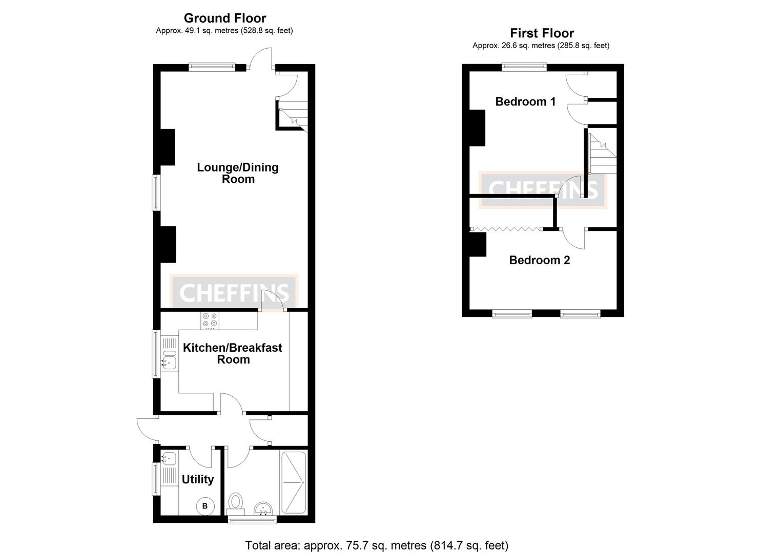 14, Mereside, Ely floorplan