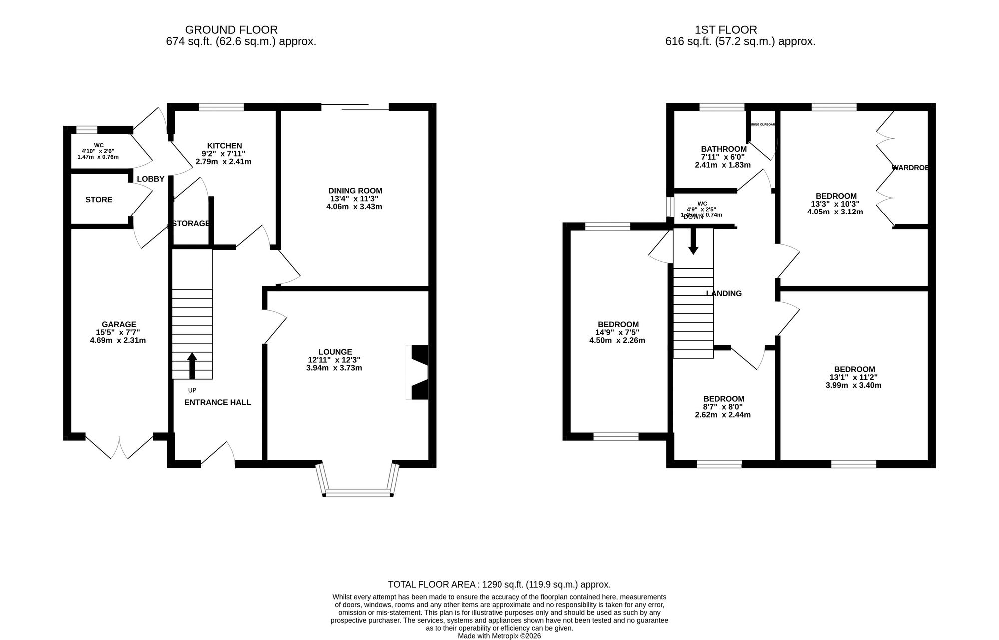 3 Roehampton Drive, Wigston floorplan
