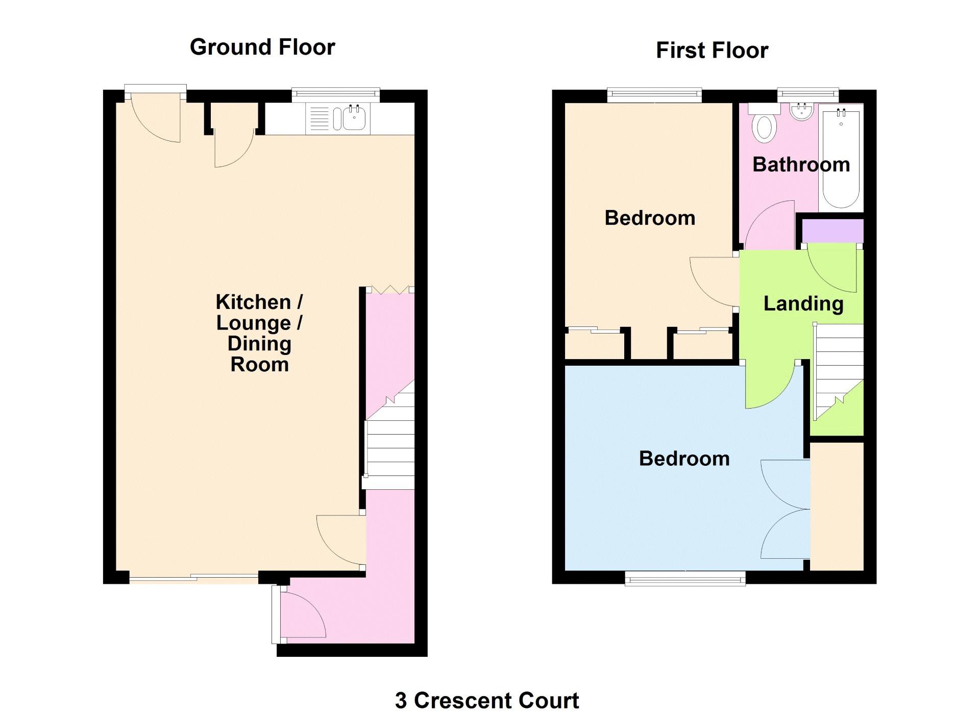 3, Crescent Court, Newport floorplan