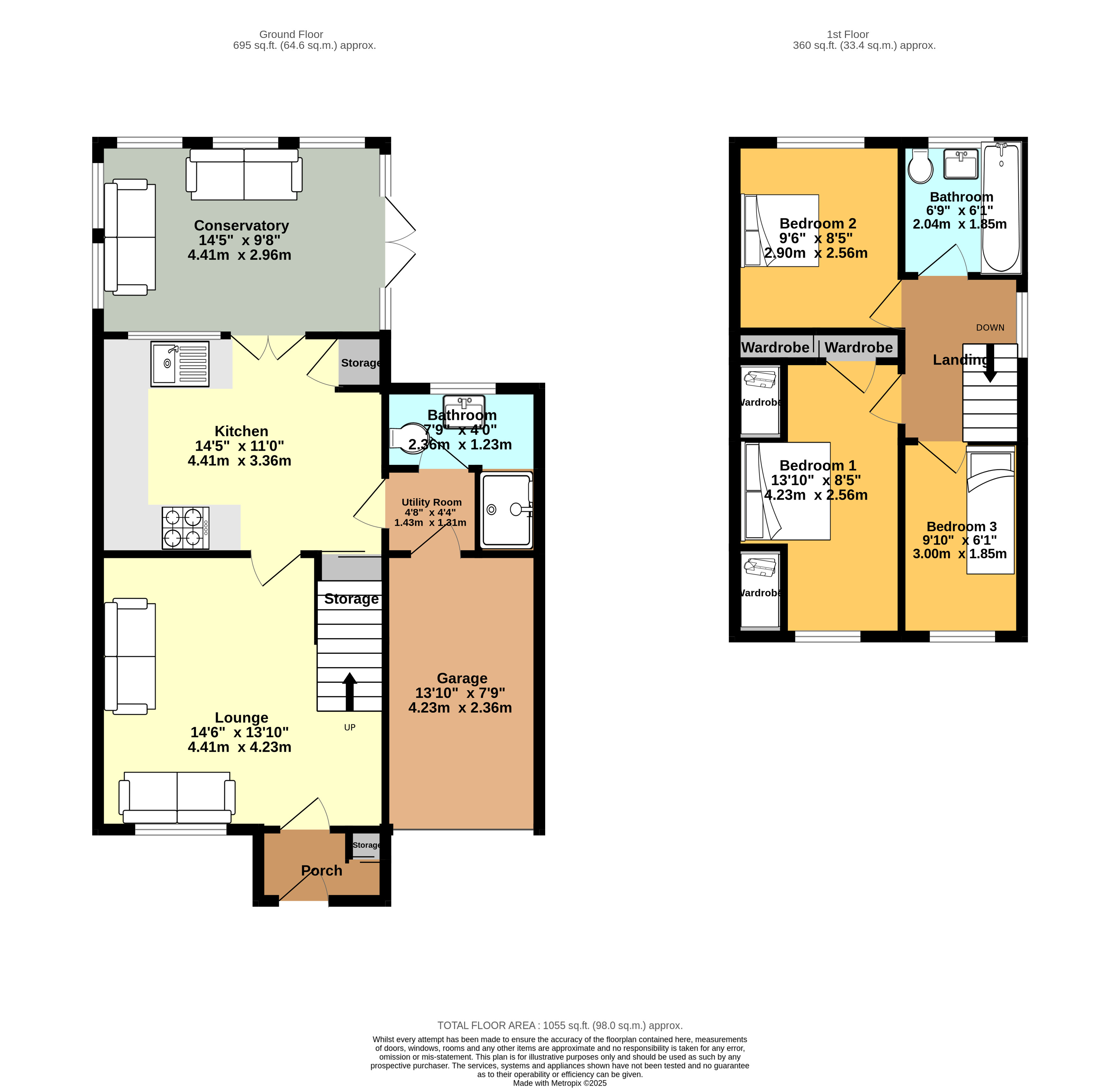 22, Abbey Fields, Telford floorplan