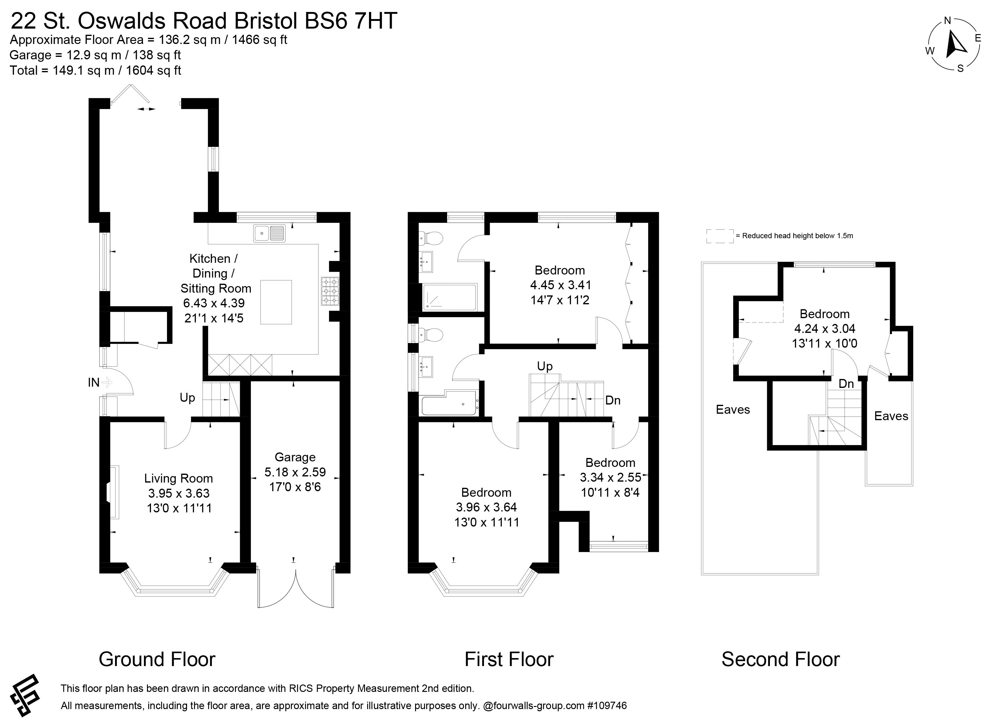22, St Oswalds Road, Bristol floorplan