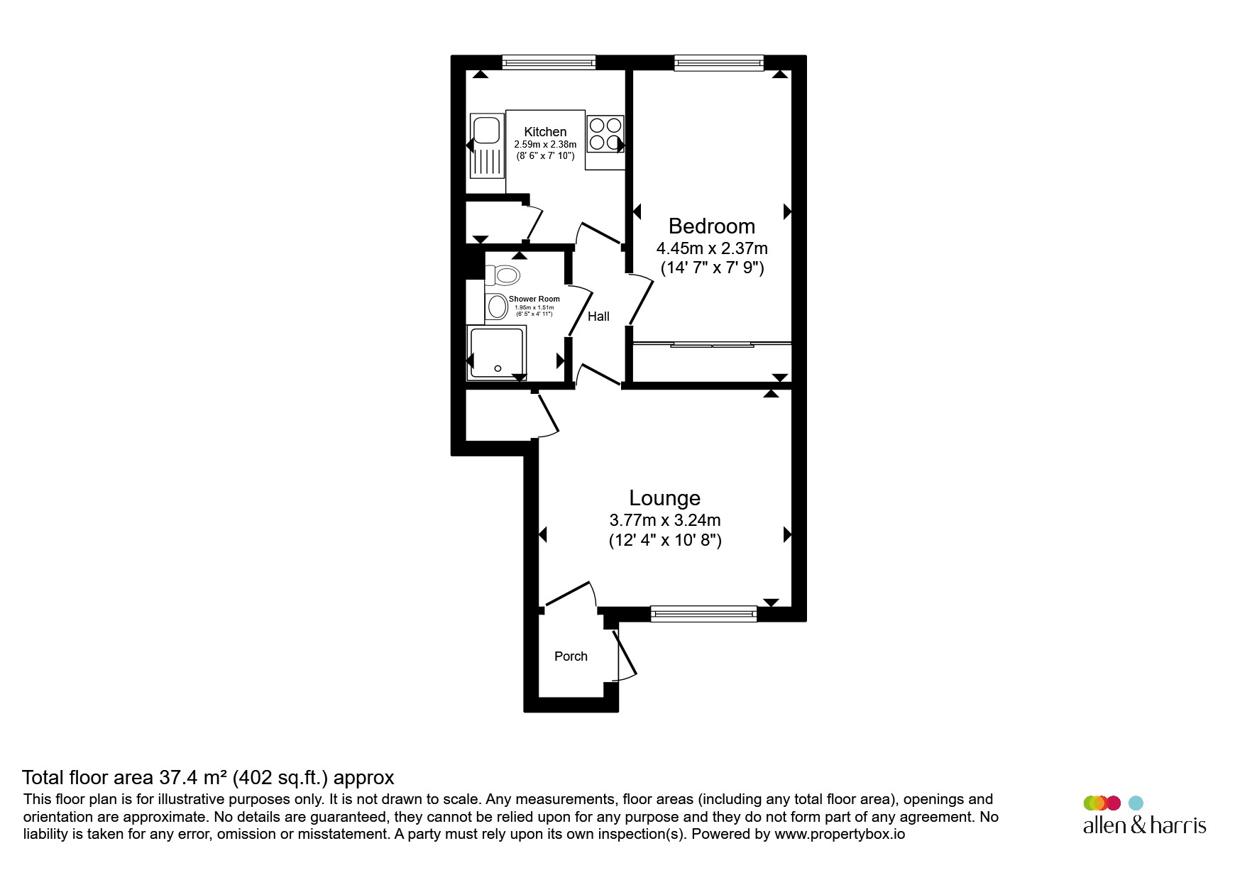 5, Bullwood Court, Glasgow floorplan
