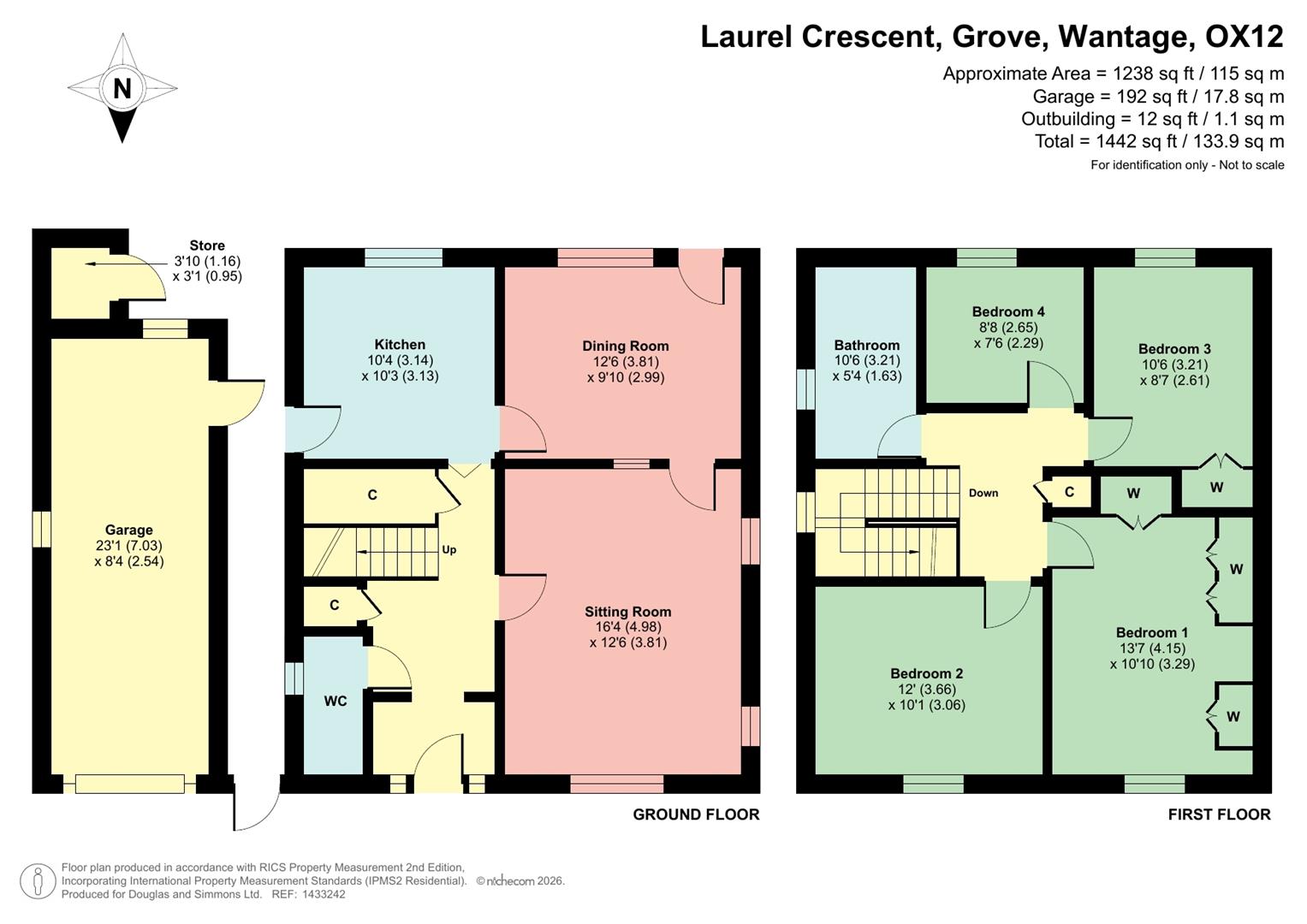 16, Laurel Crescent, Wantage floorplan