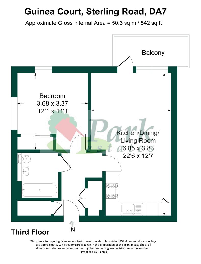 18 Guinea Court, Sterling Road, Bexleyheath floorplan