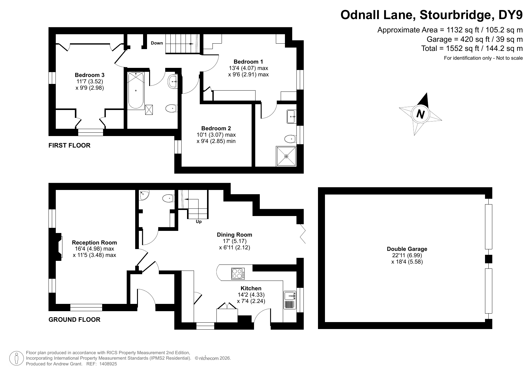 Standon Cottage, Odnall Lane, Stourbridge floorplan