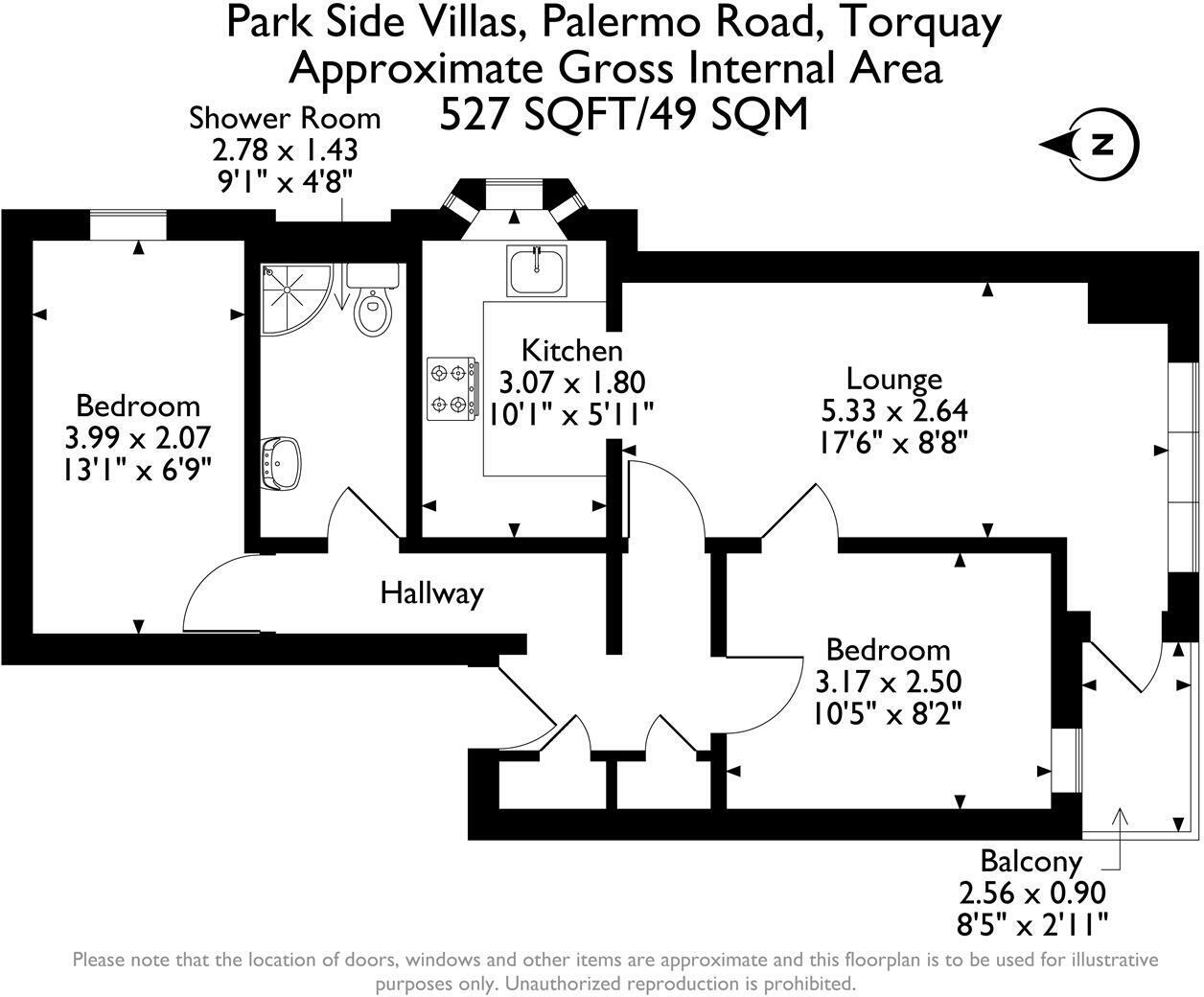 Park Side Villas,4, Palermo Road, Torquay floorplan