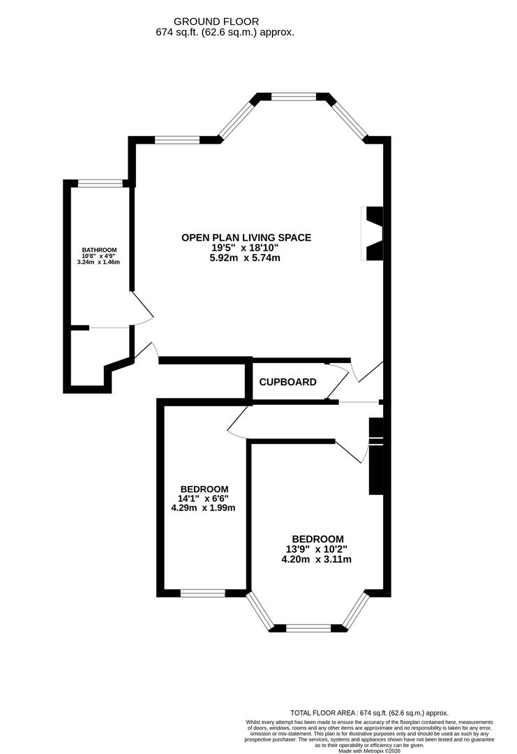 FFF, 139, London Road, Hastings floorplan