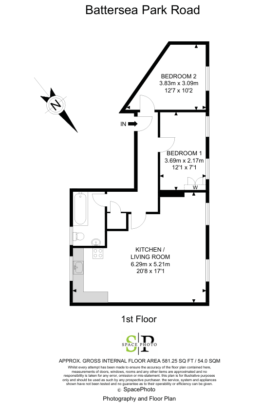 Battersea Park Road, London floorplan
