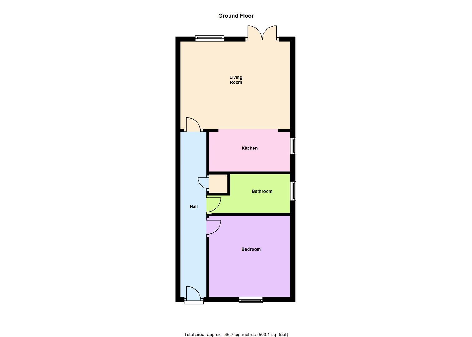 1 Bedrooms Semi-detached bungalow to rent in The Old Bricklayers, Ersham Road, Hailsham BN27