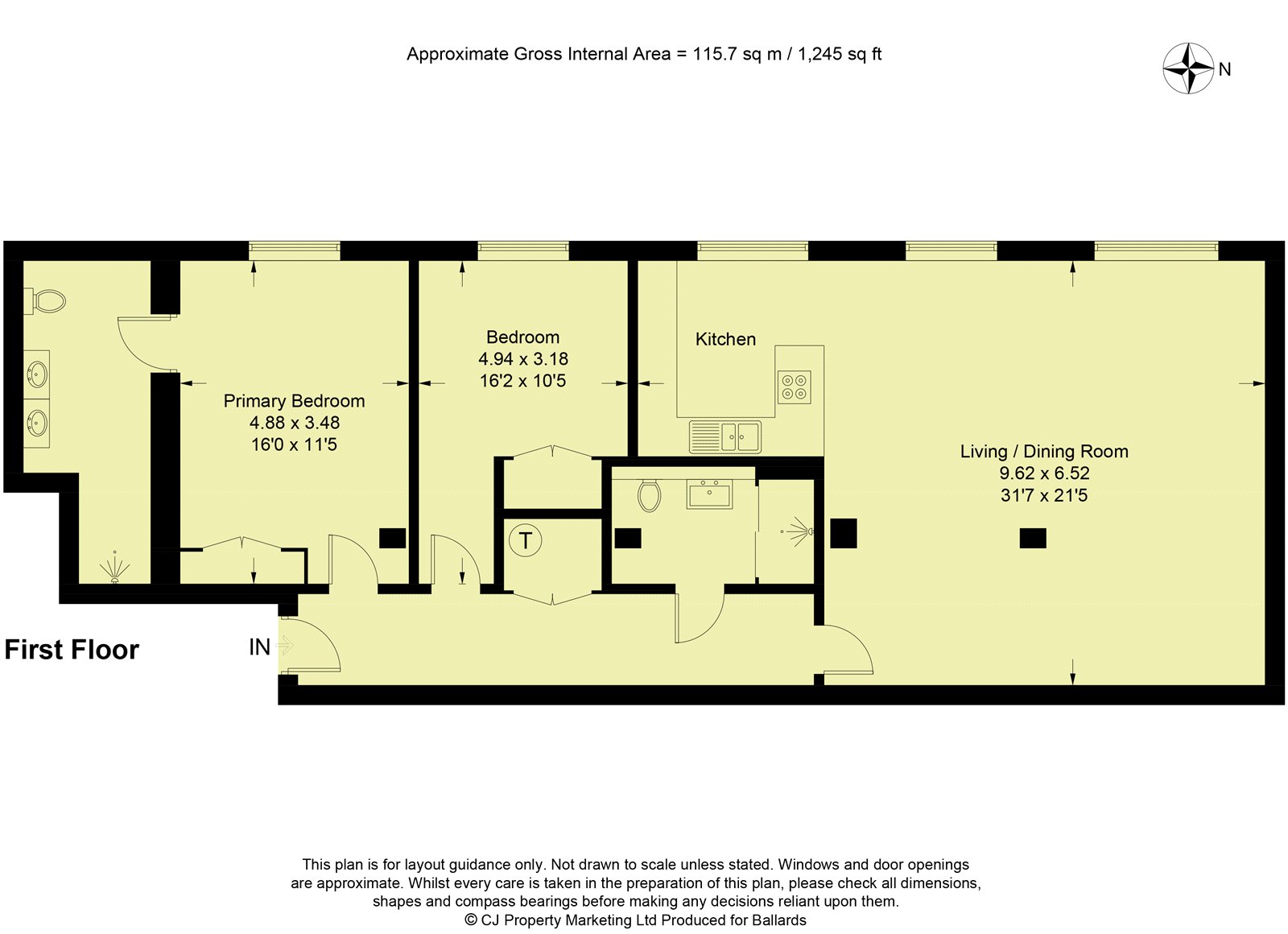 Flat 5, The Malthouse, 45, New Street, Oxfordshire floorplan