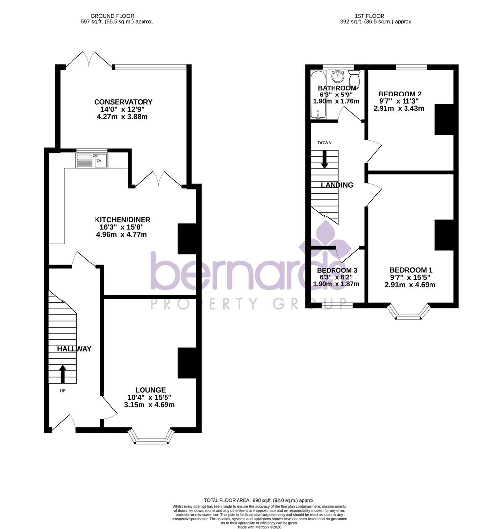 44, Eastbourne Avenue, Gosport floorplan