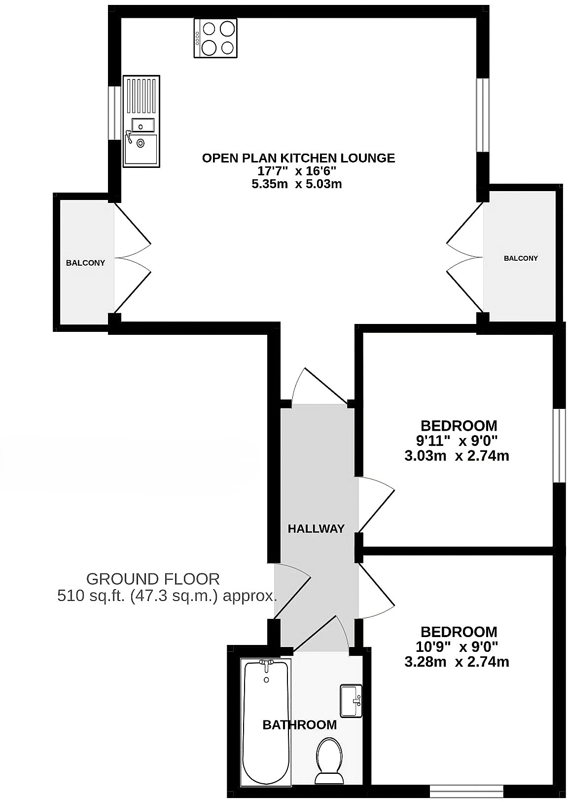 Apartment 3, Shipwrights Lodge, 11, Spa Well Court, North Yorkshire floorplan