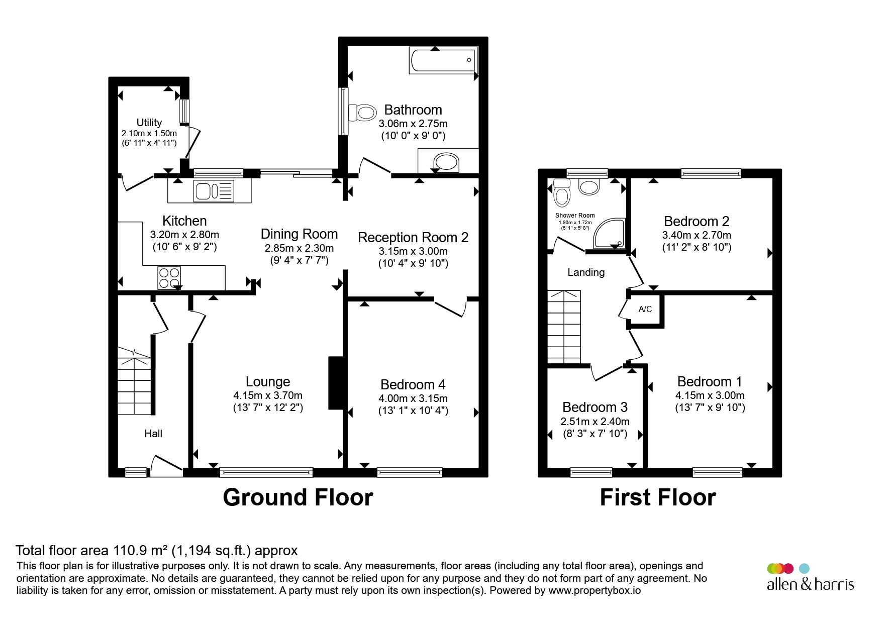 8, Pembroke Close, Dinas Powys floorplan