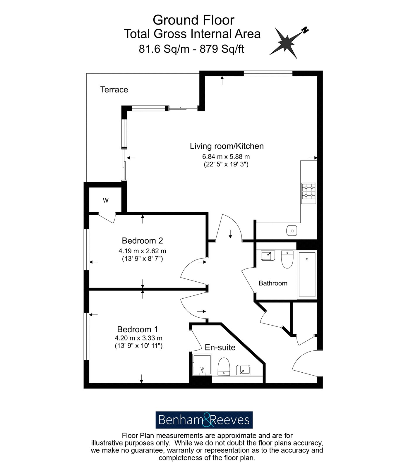 Flat 62, Building 45,, Hopton Road, London floorplan