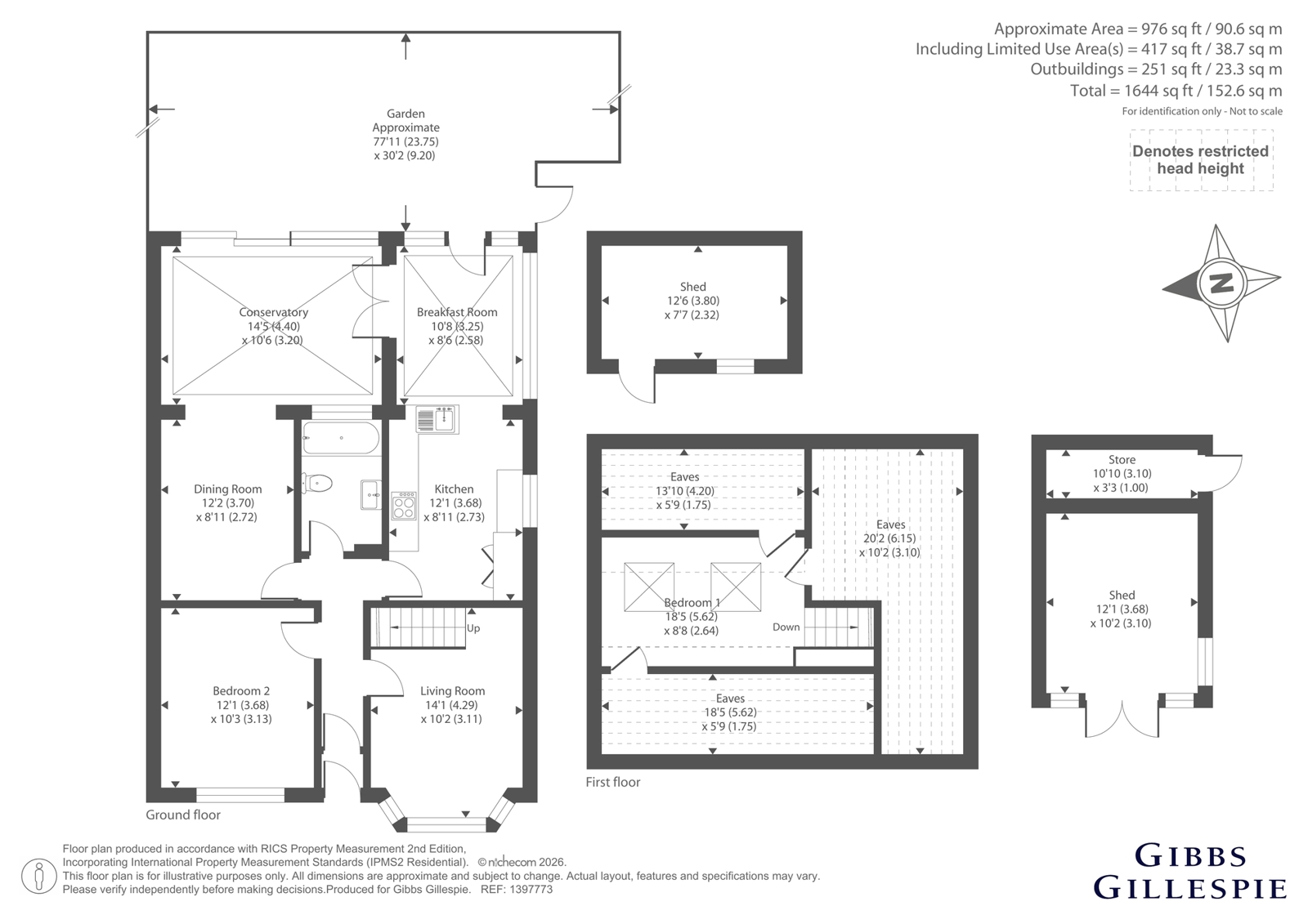 11, The Courtway, Hertfordshire floorplan