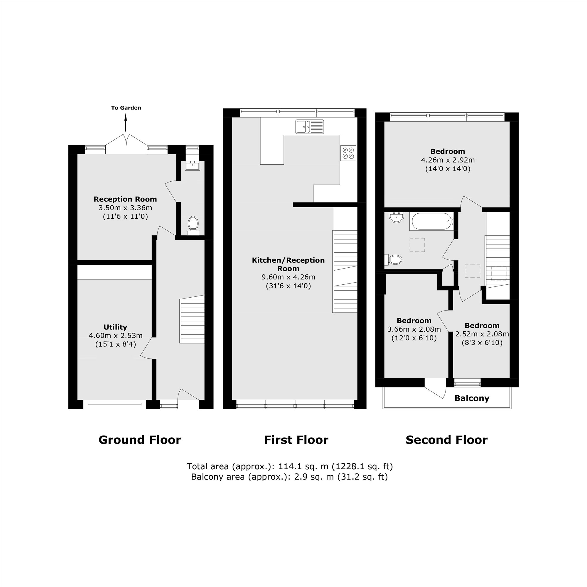 18, Blagdon Walk, Teddington floorplan
