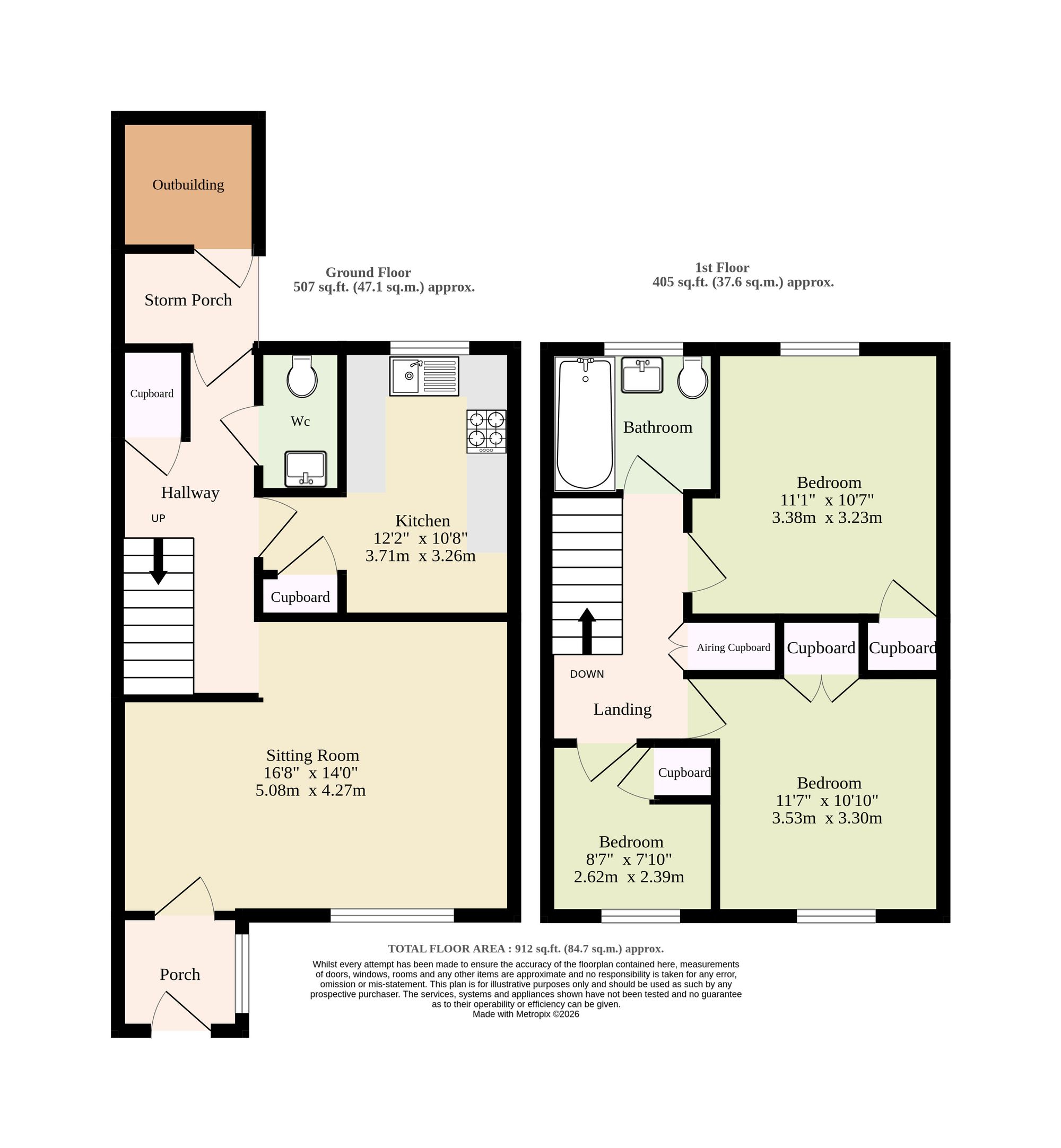 36 Hoveton Place, Norwich floorplan