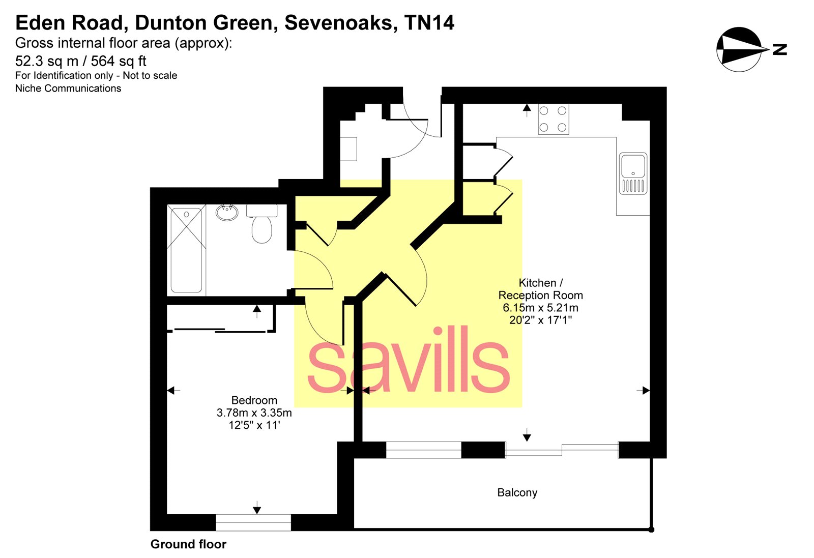 4 Jennings Court,, Eden Road, Sevenoaks floorplan