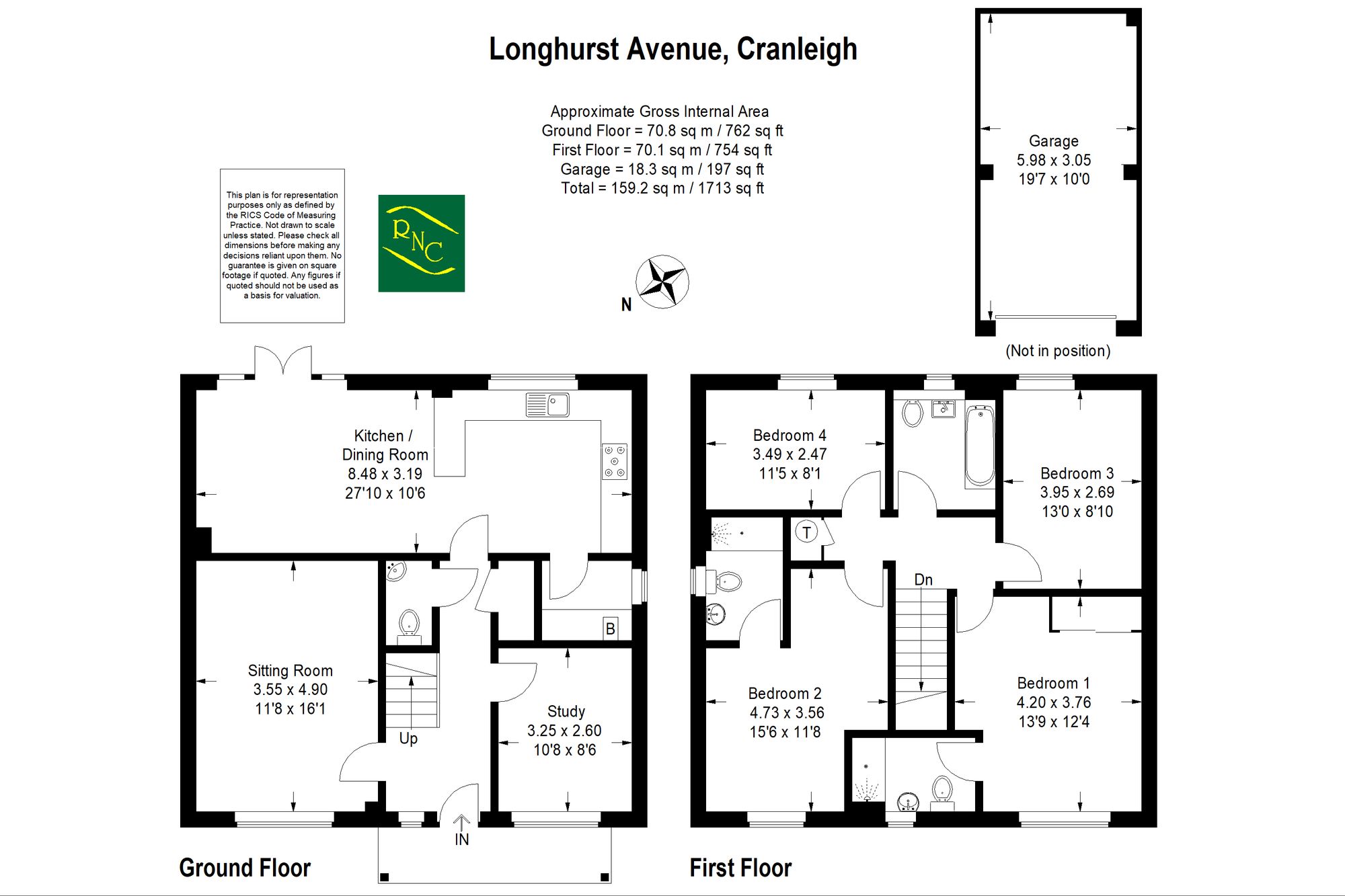 74 Longhurst Avenue, Cranleigh floorplan