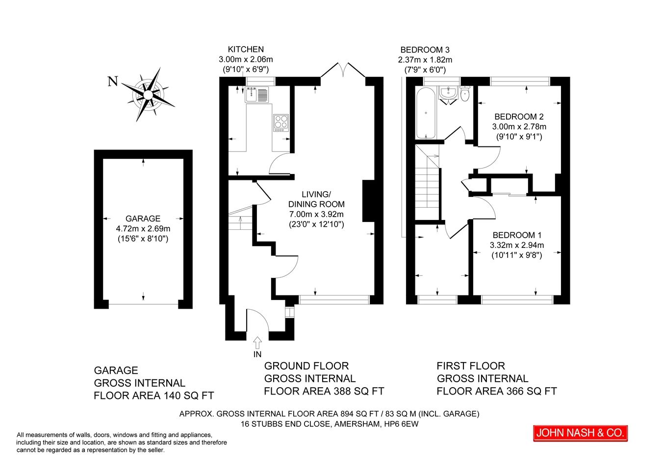 16, Stubbs End Close, Amersham floorplan