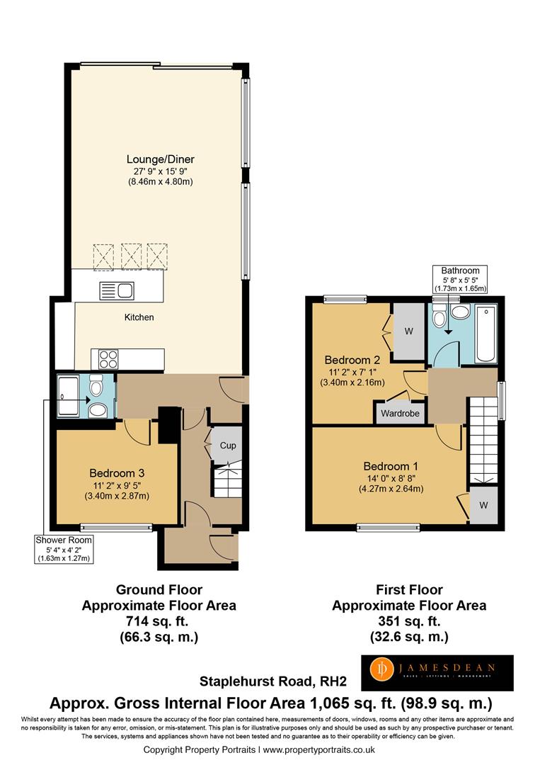 3 Bedrooms Semi-detached house for sale in Staplehurst Road, Reigate RH2