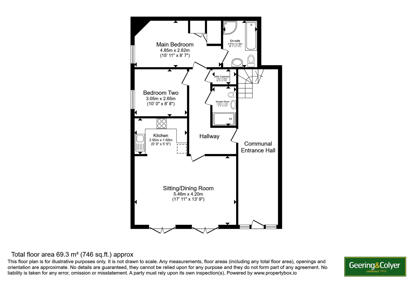 9 Bushy Ruff House,, Alkham Road, Dover floorplan