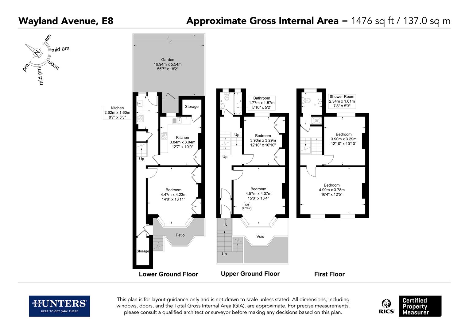 Wayland Avenue, London floorplan