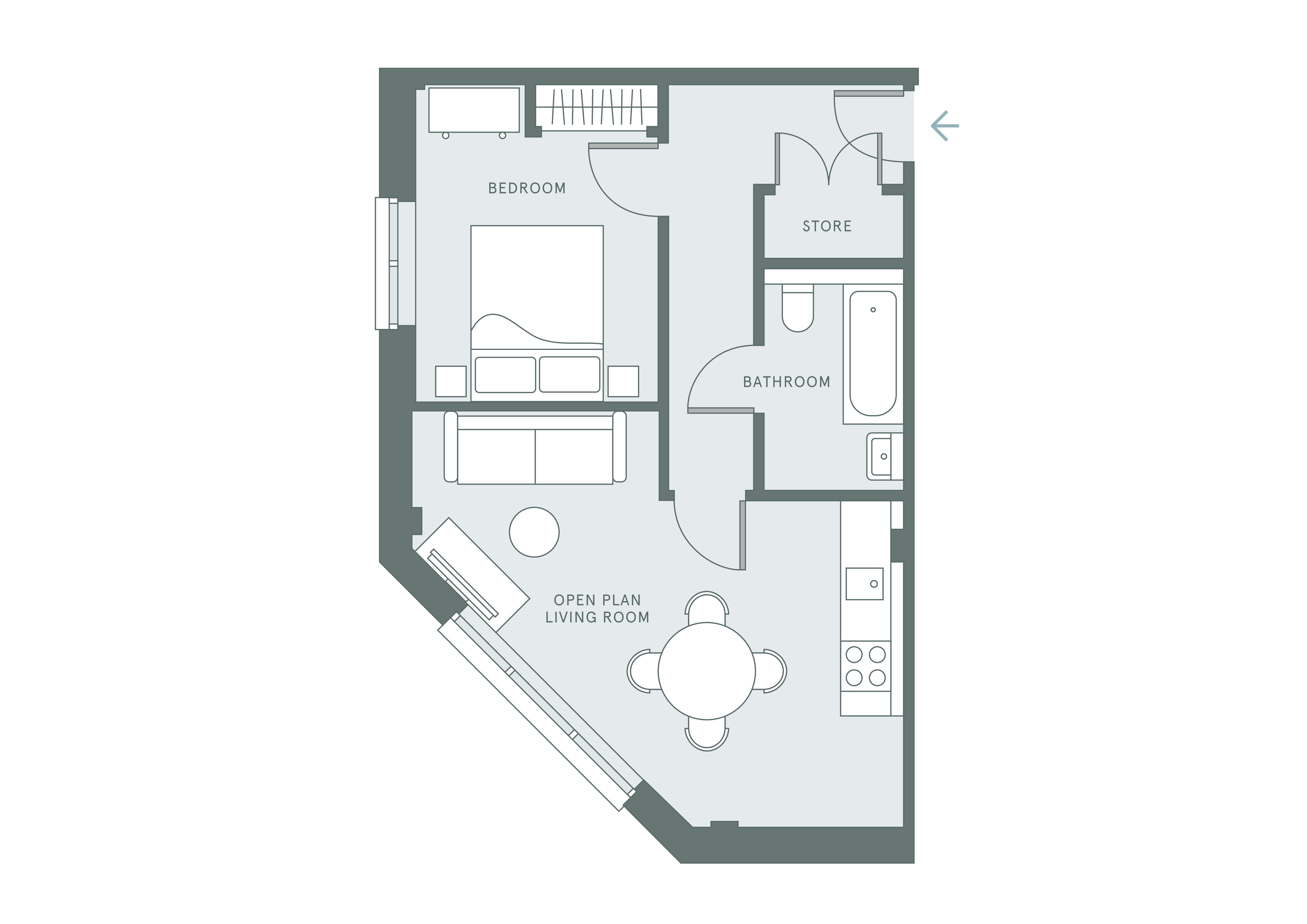 1 Bedrooms Flat to rent in The Mill, Roseberry Road, Bath BA2