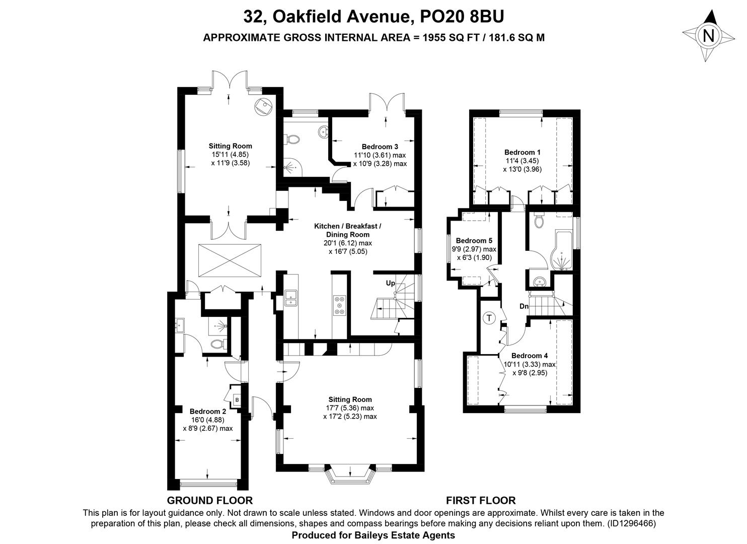 Oak Cottage, 32, Oakfield Avenue, Chichester floorplan