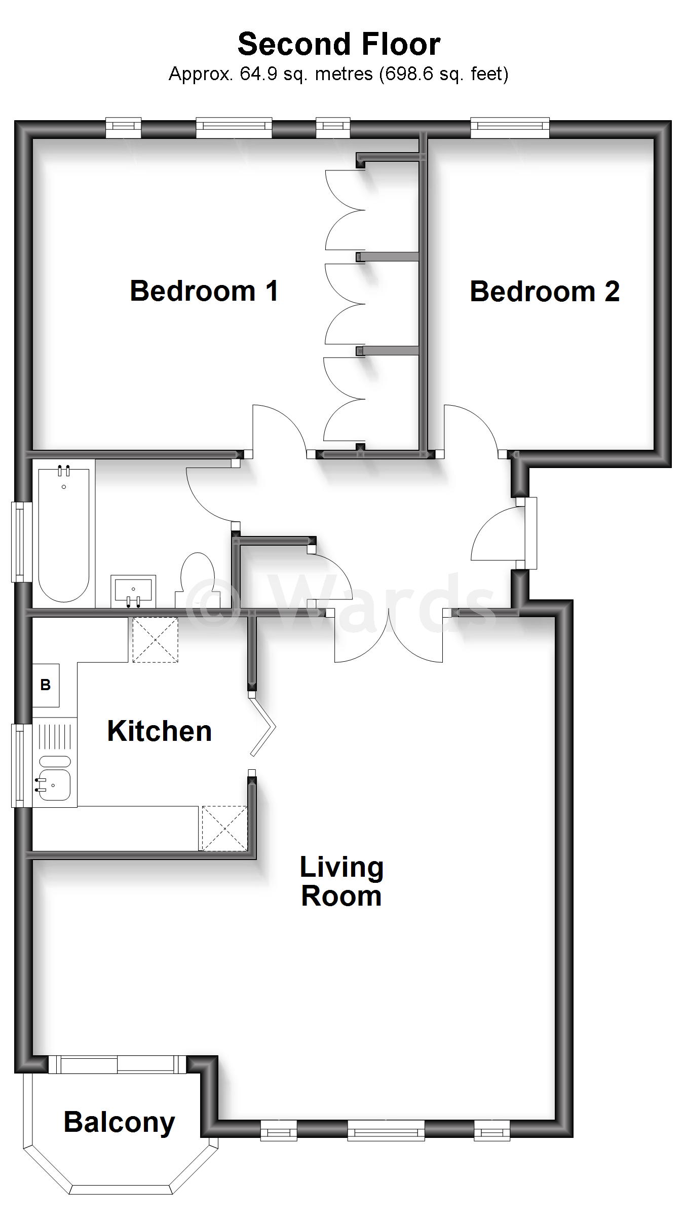 Moyle Court, South Road, Hythe floorplan