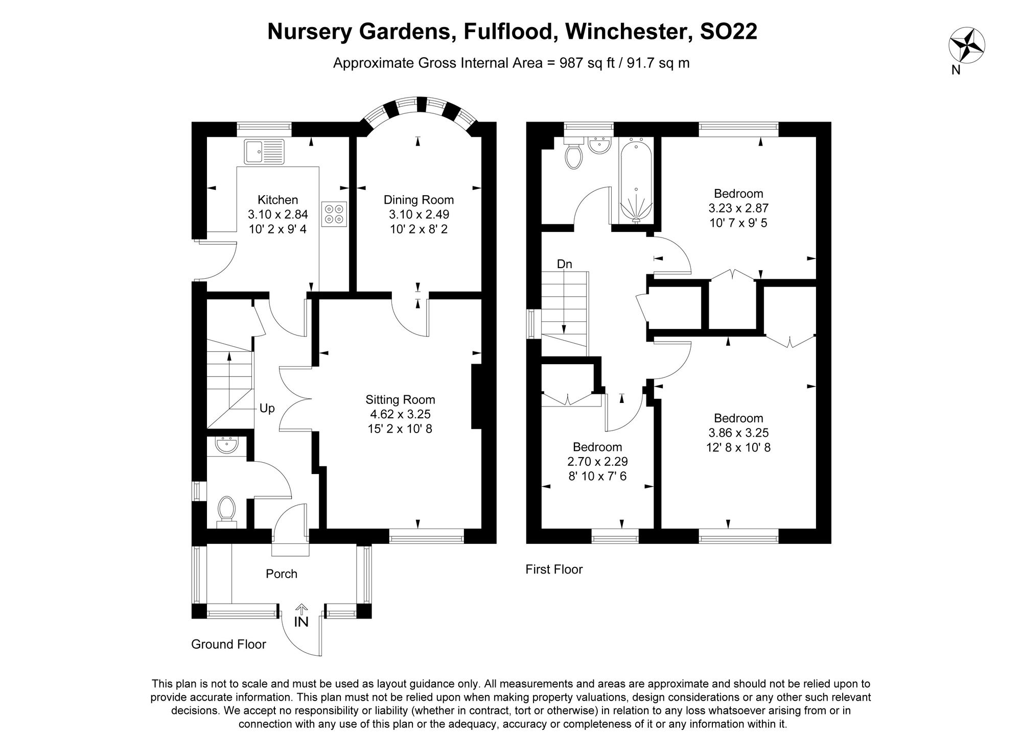 15 Nursery Gardens, Winchester floorplan