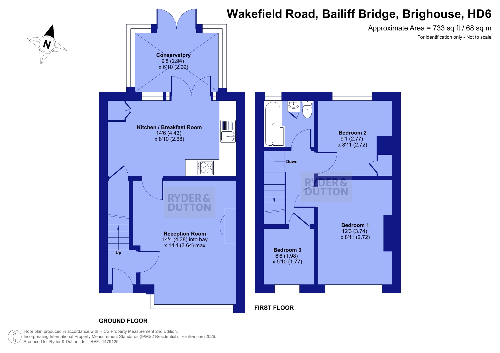 290, Wakefield Road, Brighouse floorplan
