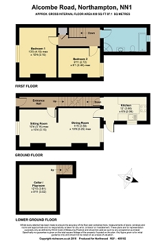 2 Bedrooms Terraced house for sale in Alcombe Road, Northampton NN1