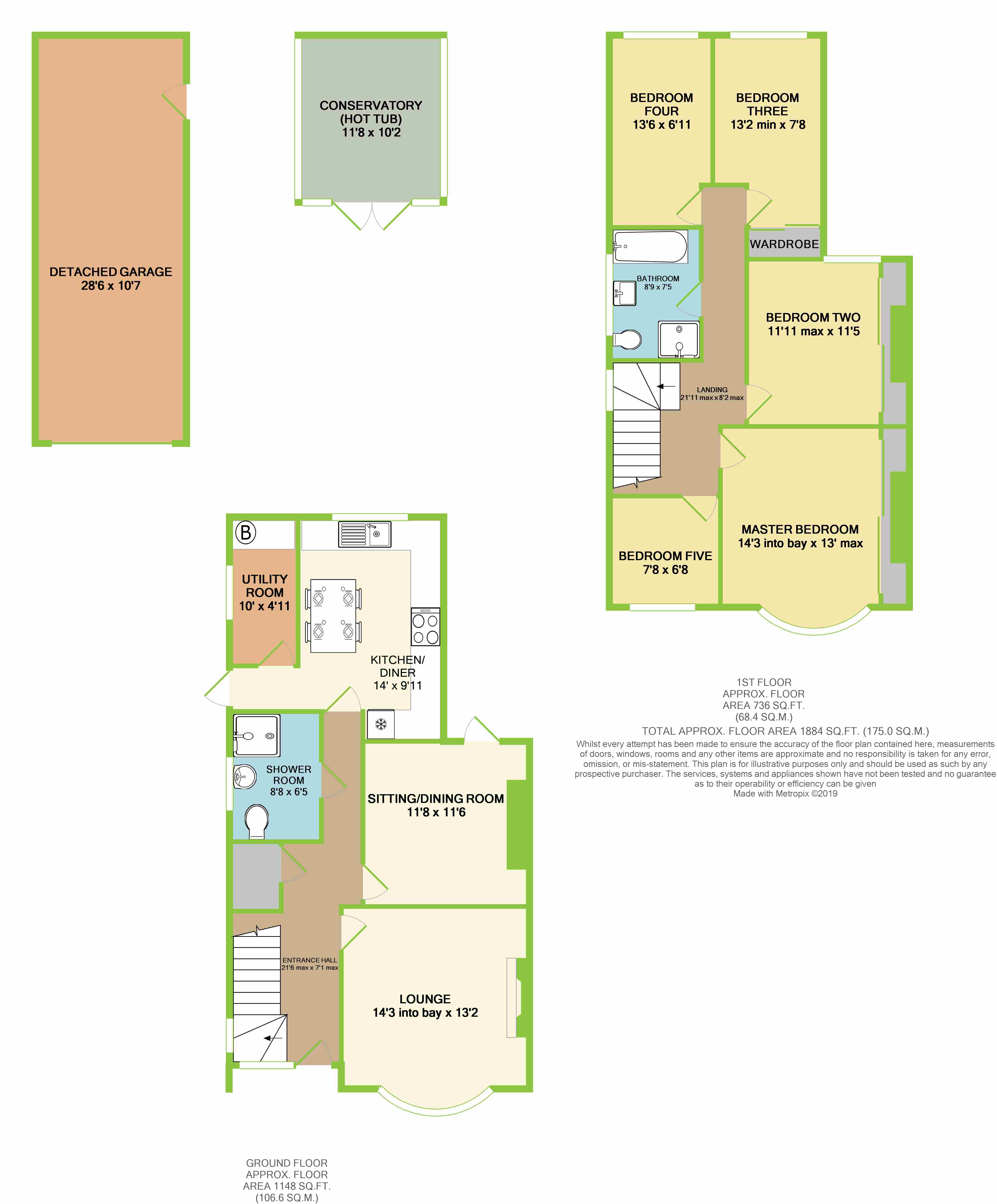 5 Bedrooms Semi-detached house for sale in Cardiff Road, Hawthorn, Pontypridd CF37