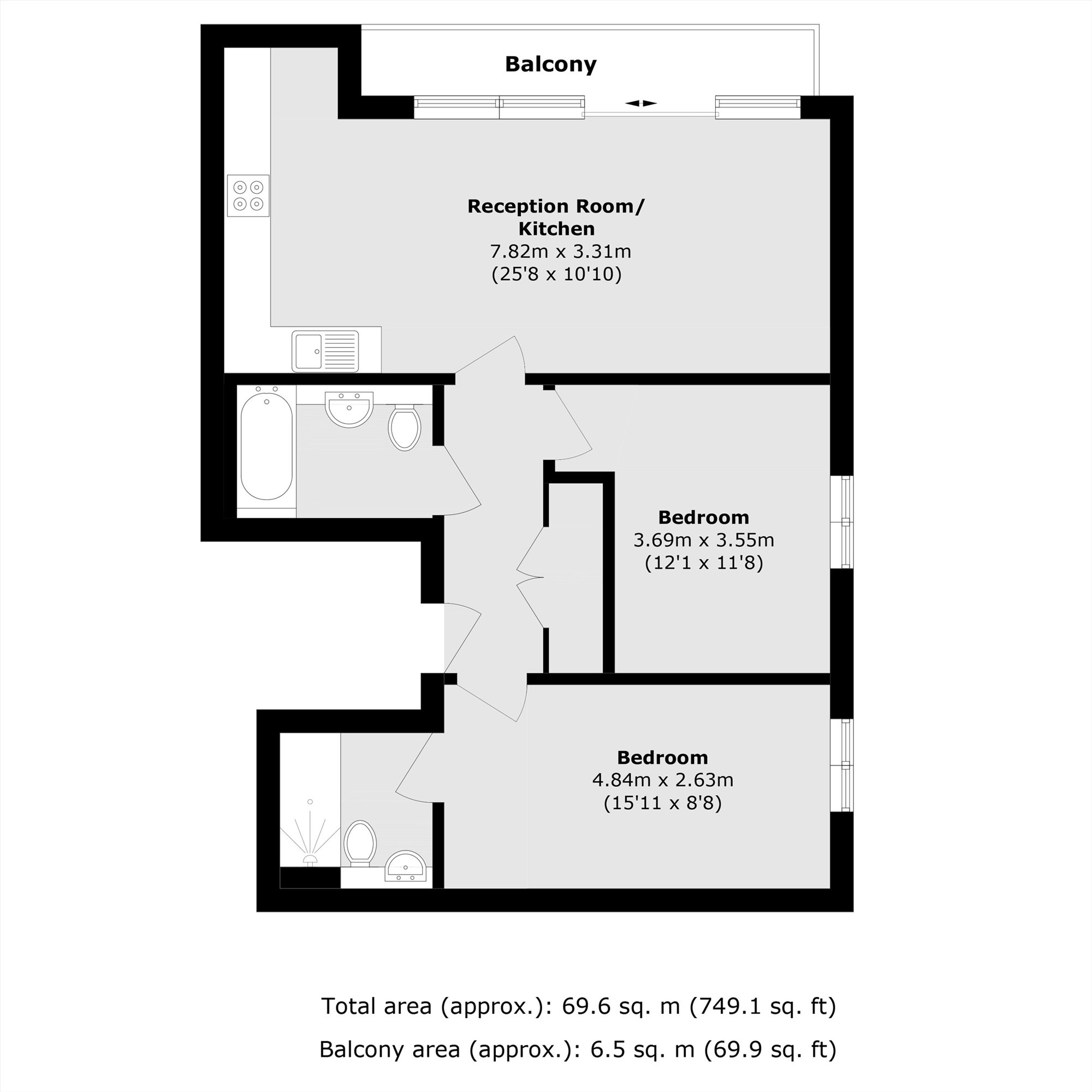Flat 22 Elektron Tower, 12, Blackwall Way, London floorplan