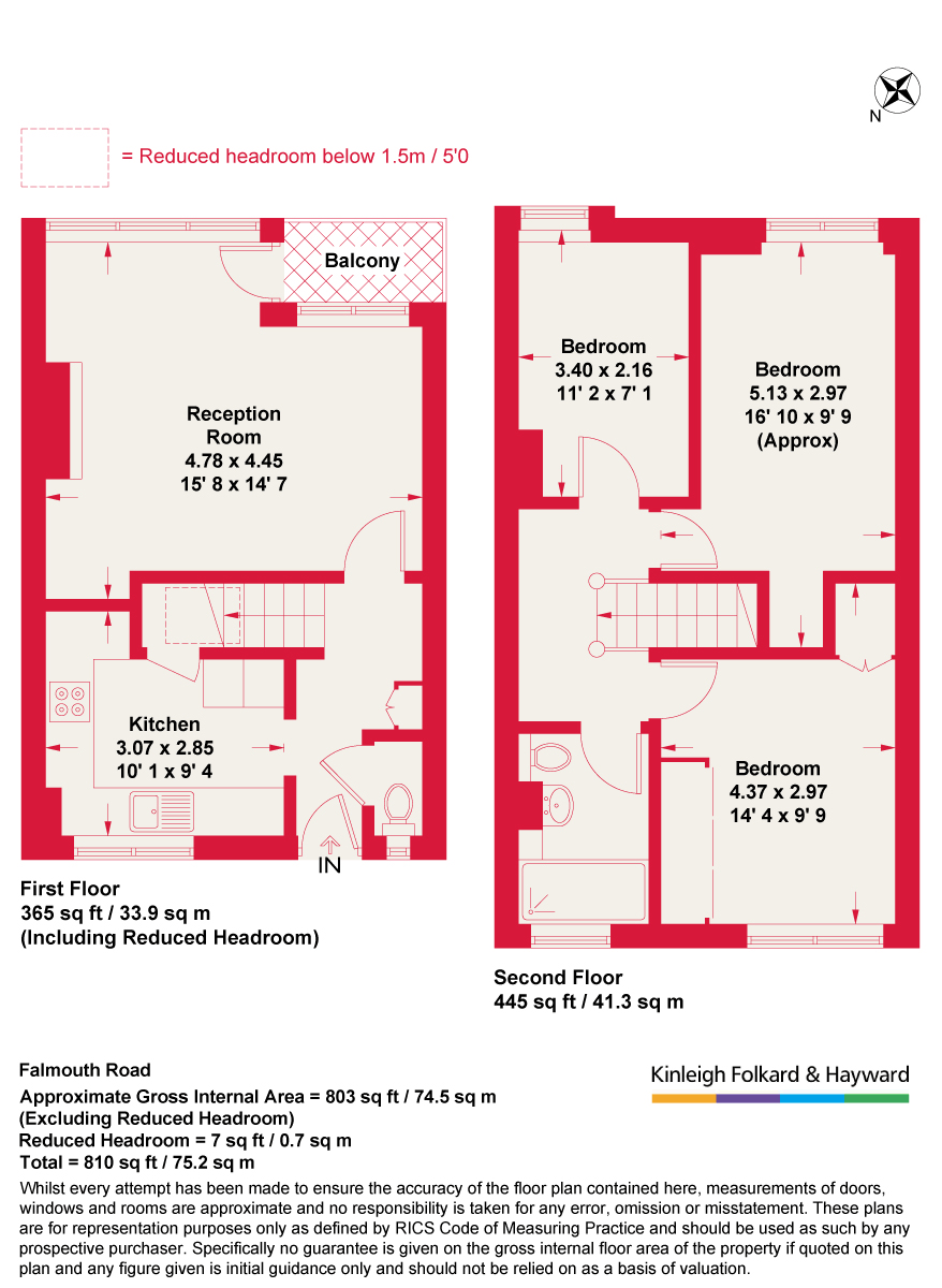 93, Falmouth Road, London floorplan