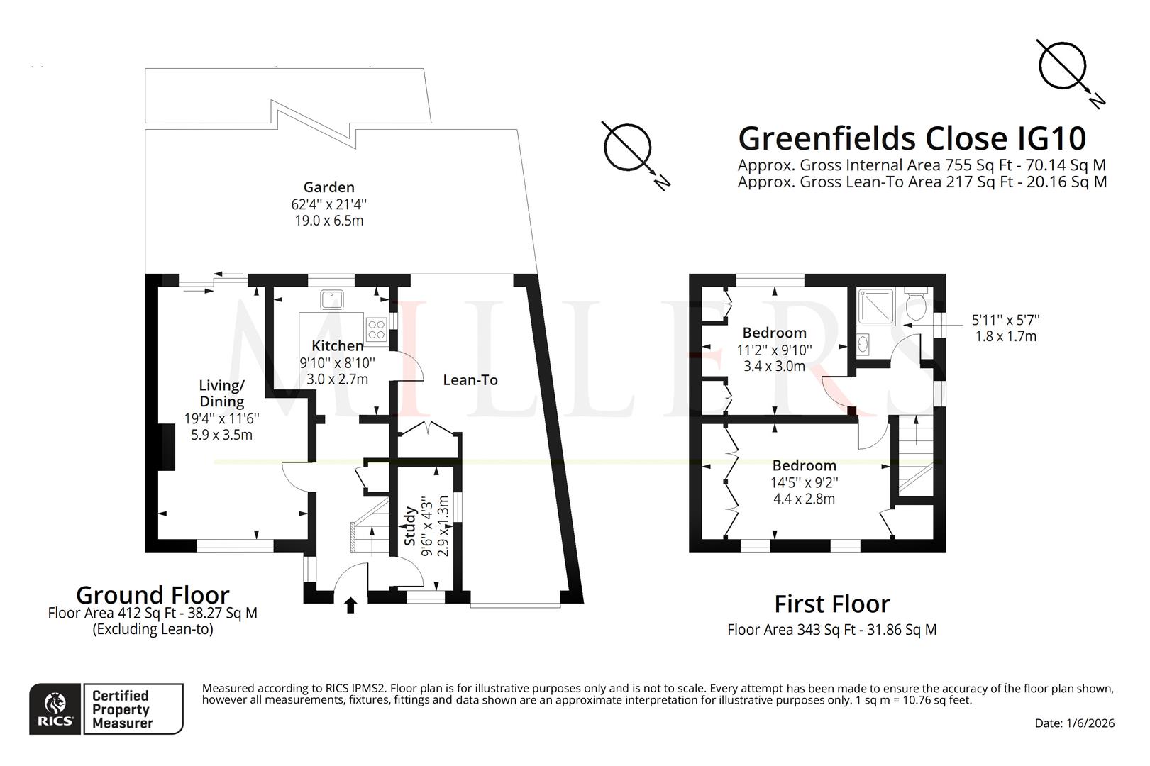 40, Greenfields, Loughton floorplan