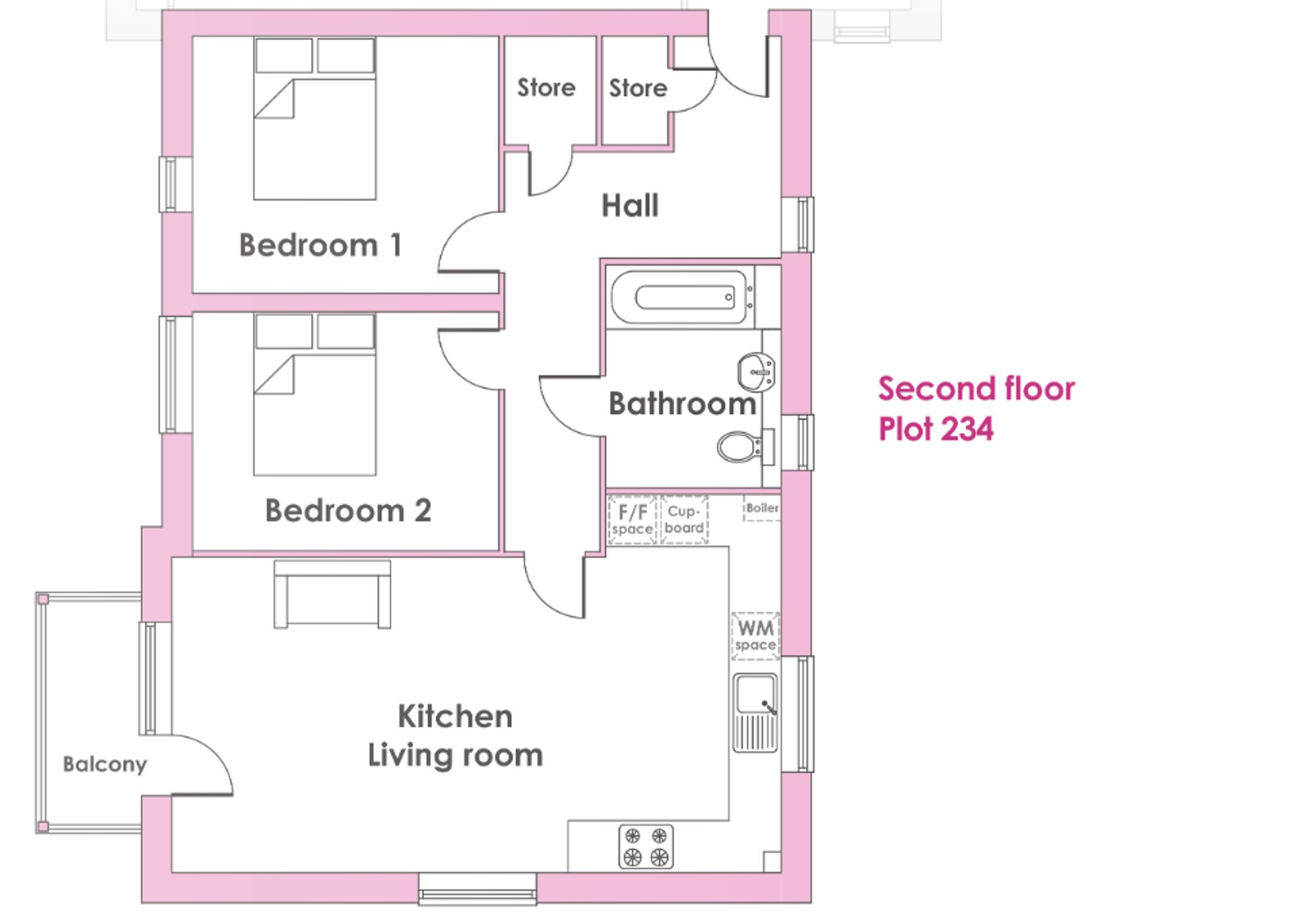 Plot 234 Whittle Gardens, Gloucester floorplan