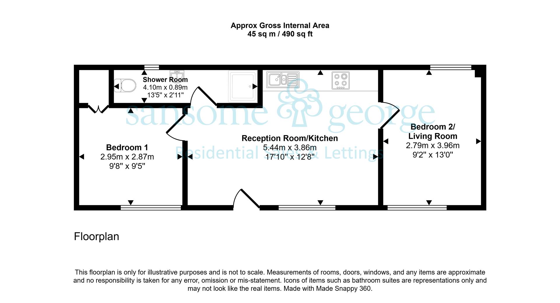 1C, Kensington Road, Reading floorplan