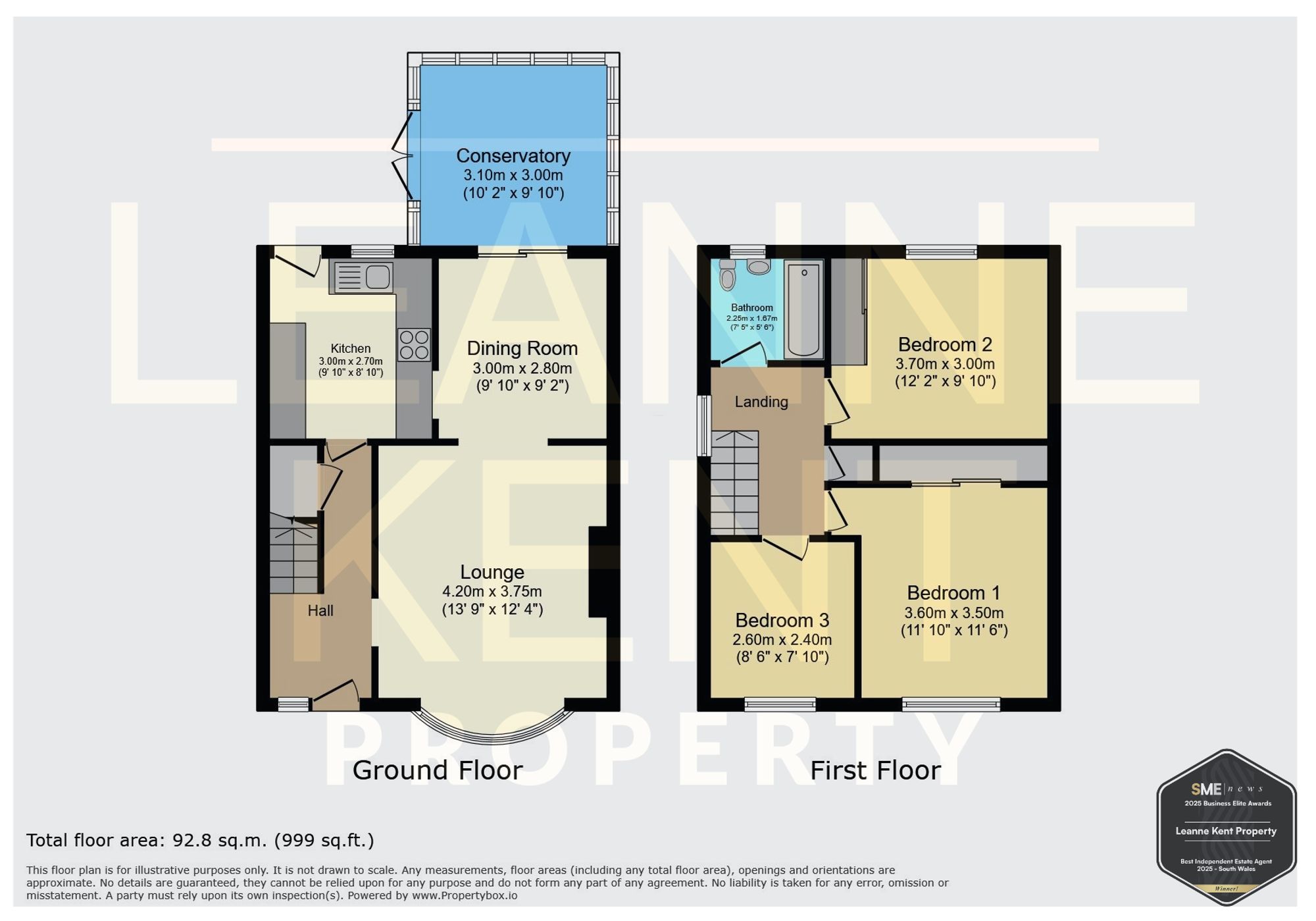 8 Vanfield Close, Caerphilly floorplan