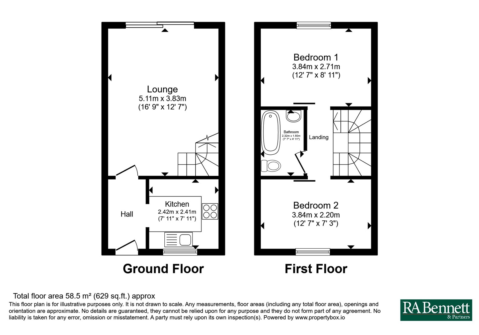18, St. Michaels Close, Worcestershire floorplan