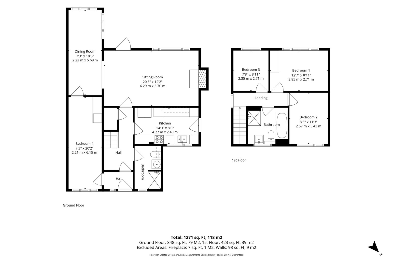 3, Elkins Close, Northampton floorplan