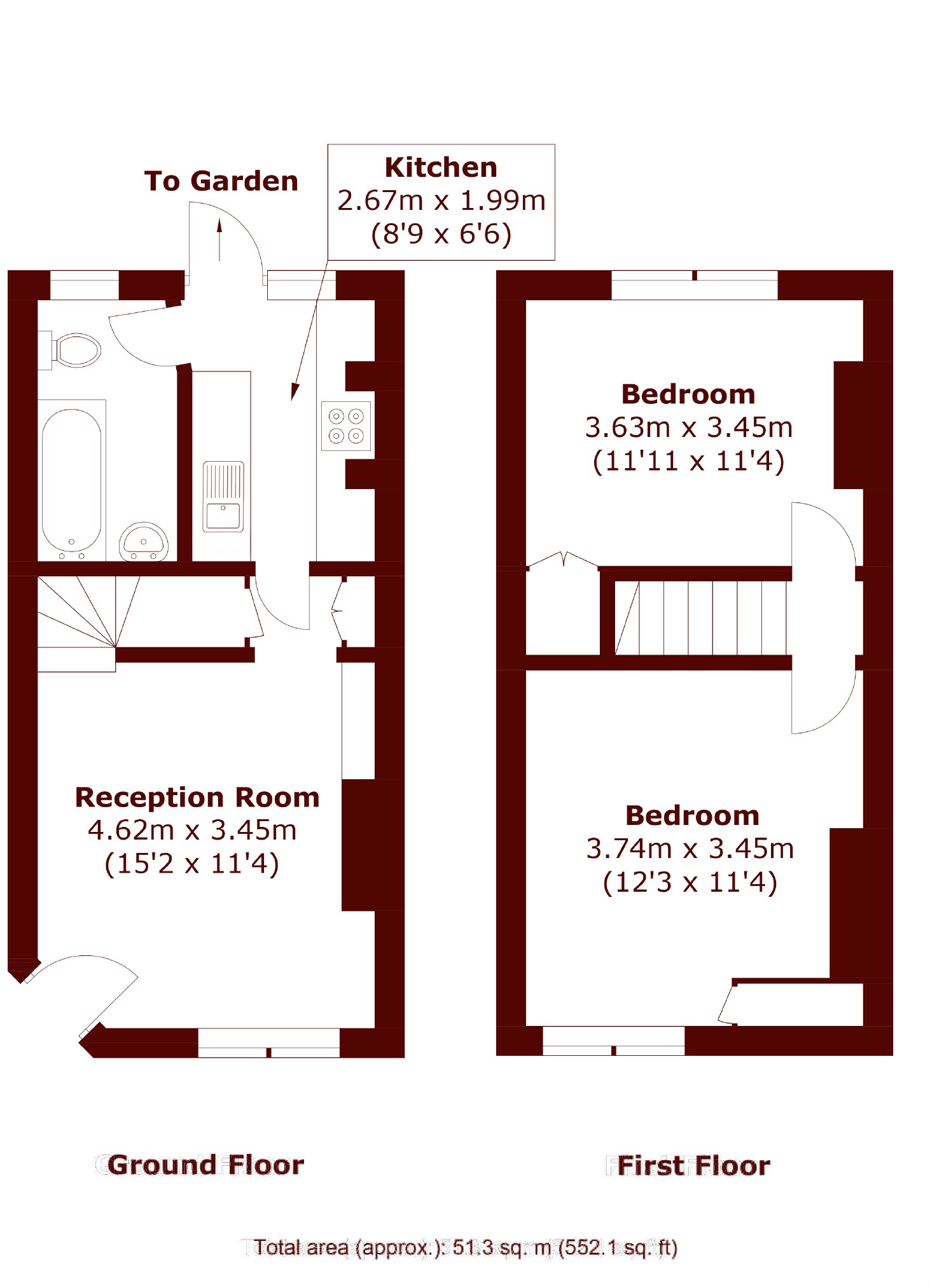 Cowick Road, London floorplan